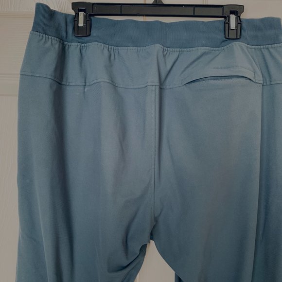 LULULEMON Jogger Pants Mens Extra Large BLUE GREY Pull on Elastic Drawstring Wai - Picture 10 of 13